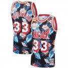 Heat Mitchell Ness Floral Fashion Alonzo Mourning  Black
