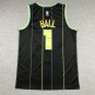Hornets #1 LaMelo Ball City  Black Stitched