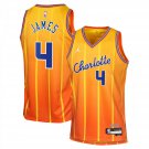 Hornets #4 Sion James City Edition Basketball  Gold