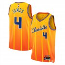 Hornets #4 Sion James City Edition Basketball  Gold Yellow 2025-26