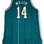Hornets #14 Anthony Mason Basketball  Teal