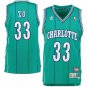 Hornets #33 Alonzo Mourning  Green Stripe Teal
