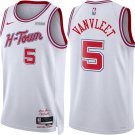 Houston Rockets #5 Fred VanVleet White 2025-26 Stitched City Edition