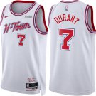 Houston Rockets #7 Kevin Durant White 2025-26 Stitched City Edition