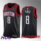Houston Rockets #8 Jae'Sean Tate Black Statement Edition Stitched