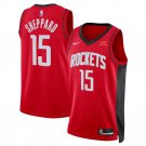 Houston Rockets #15 Reed Sheppard Red 2024 Draft Icon Edition Stitched