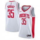 Houston Rockets #35 Kevin Durant White Association Edition Stitched