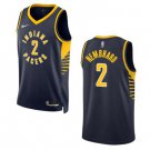 Indiana Pacers #2 Andrew Nembhard Navy Icon Edition Stitched Basketball