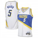 Indiana Pacers #5 Jarace Walker City Edition Basketball  White 2025-26