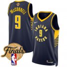 Indiana Pacers #9 T.J. McConnell Navy 2025 Finals Icon Edition Stitched Basketball