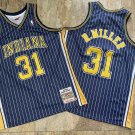 Indiana Pacers #31 Reggie Miller Stitched AU  Black 1994-1995