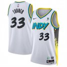 Indiana Pacers #33 Myles Turner White 2024 25 City Edition Stitched Basketball