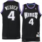 Kings #4 Chris Webber Black Basketball