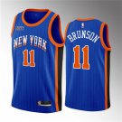 Knicks #11 Jalen Brunson Basketball  Blue 2024 City Edition