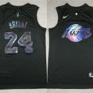 Kobe Bryant #24 Black  Lakers Rainbow Edition Mens