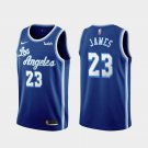 LA Lakers #23 LeBron James Classic  Blue Throwback