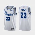 LA Lakers #23 LeBron James Classic  White Throwback