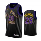 LA Lakers #28 Rui Hachimura City Basketball  Black