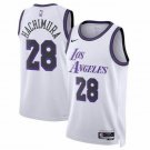 LA Lakers #28 Rui Hachimura City Edition  White
