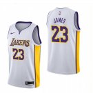 Lakers #23 LeBron James Basketball  White