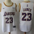 Lakers #23 LeBron James Basketball  White New