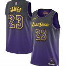 Lakers #23 LeBron James Basketball City  Purple 2025