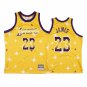 Lakers #23 LeBron James Yellow Classic  Airbrush Knit