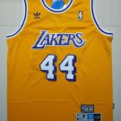 Lakers #44 Jerry West Throwback Basketball  Yellow