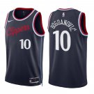 Los Angeles Clippers #10 Bogdan Bogdanovic 2024-25 Icon Edition  Navy