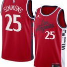 Los Angeles Clippers #25 Ben Simmons Red 2024 25 Statement Edition Stitched