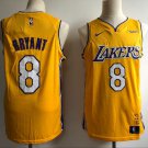 Los Angeles Lakers #8 Kobe Bryant Yellow Signature