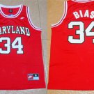 Maryland #34 Len Bias Red College Basketball