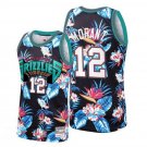 Memphis Grizzlies #12 Ja Morant Floral Basketball  Black