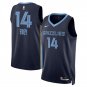 Memphis Grizzlies #14 Zach Edey Navy Icon Edition Stitched