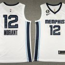 Men &  Memphis Grizzlies #12 Ja Morant  White