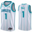 Men’s  Charlotte Hornets LaMelo Ball #1 Basketball  White