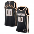 Mens  Atlanta Hawks Custom Black City Edition  2025-26