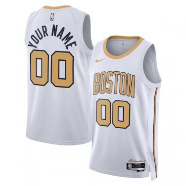 Mens  Boston Celtics Custom City Edition  White 2025-26