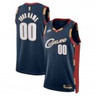 Mens  Cleveland Cavaliers #00 Custom Classic Edition  Navy