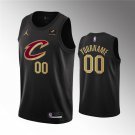 Mens  Cleveland Cavaliers #00 Custom Statement  Black