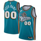 Mens  Detroit Pistons Custom Teal Classic Edition  Green