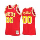 Mens  Houston Rockets Custom Red Gold 2002-03 Mitchell & Ness Hardod Classics