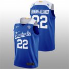 Mens  Kentucky Wildcats #22 Shai Gilgeous-Alexander Royal 2023 College Basketball