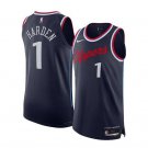 Mens  Los Angeles Clippers #1 James Harden 2024-25 Icon Edition  Navy