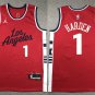 Mens  Los Angeles Clippers #1 James Harden Statement Edition  Red
