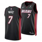 Mens  Miami Heat #7 Kel'el Ware Black Icon Edition Swingman