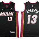 Mens  Miami Heat #13 Bam Adebayo Black Stitched NBA