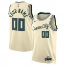 Mens  Milwaukee Bucks Custom Cream City Edition  2025-26