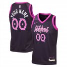 Mens  Minnesota Timberlves Custom 2025-26 City Edition  Purple Black
