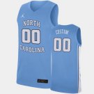 Mens  NORTH CAROLINA TAR HEELS Custom #00 College NBA  blue